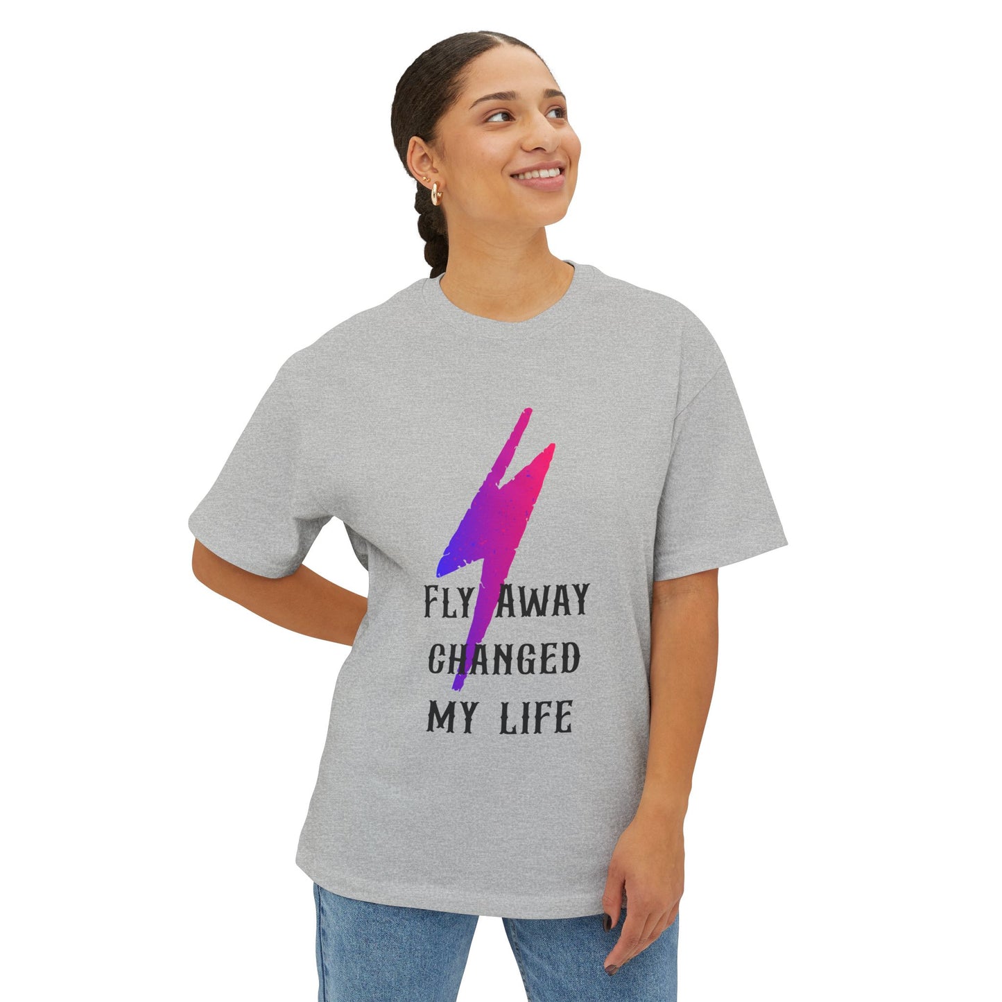 Power Surge Bolt Unisex Oversized Boxy tee