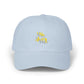 Golden Brush Script Classic dad cap