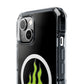 Green Flame Icon Magnetic Clear Impact Case