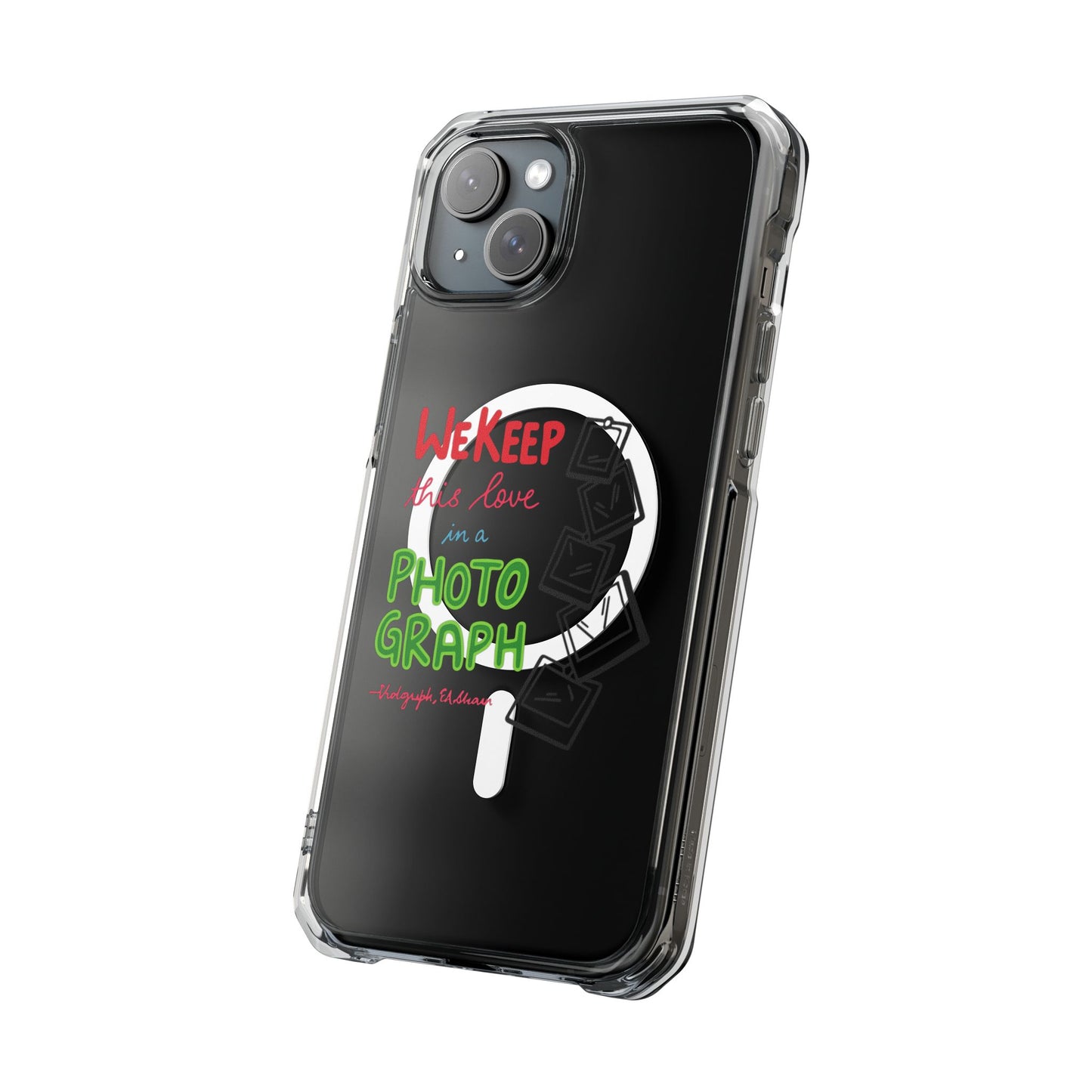 White Paw Print Magnetic Clear Impact Case
