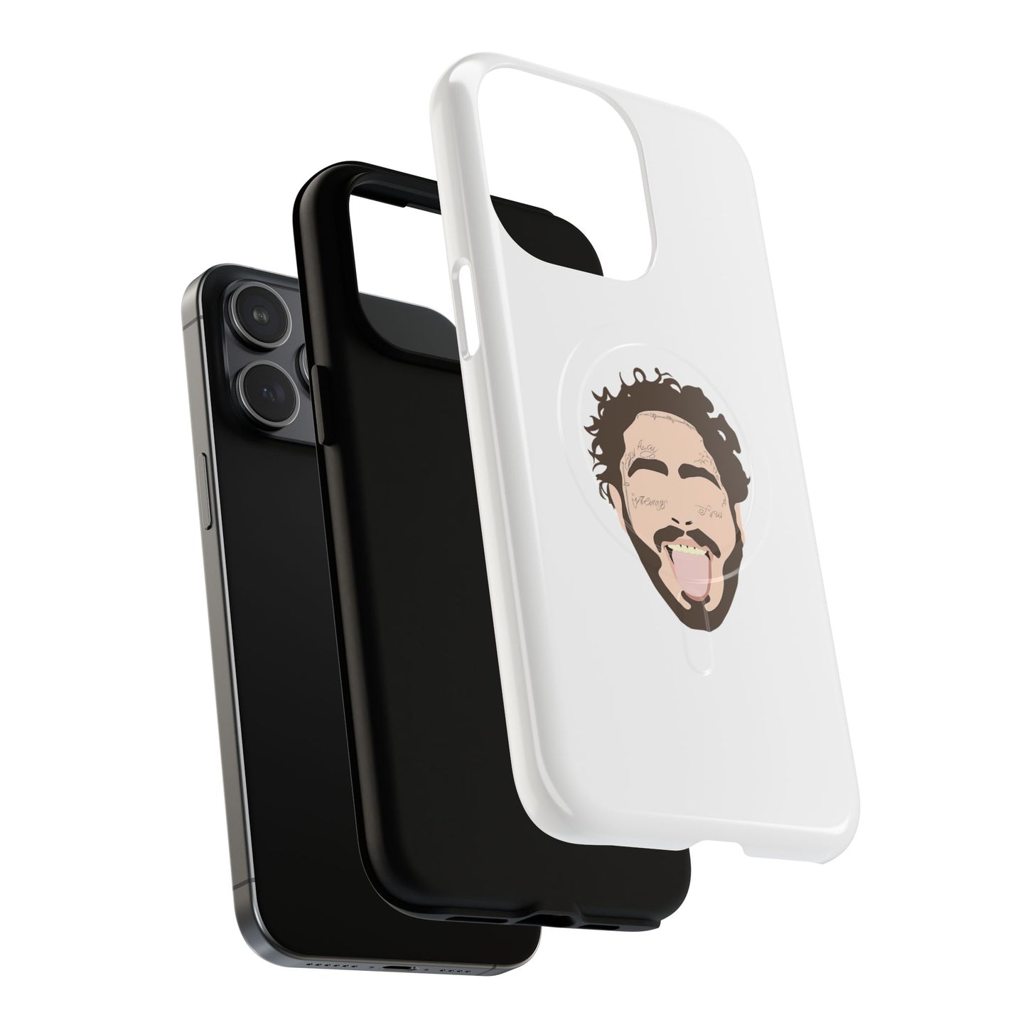 Minimalist Tongue Out Cartoon Face Tough Magnetic Case