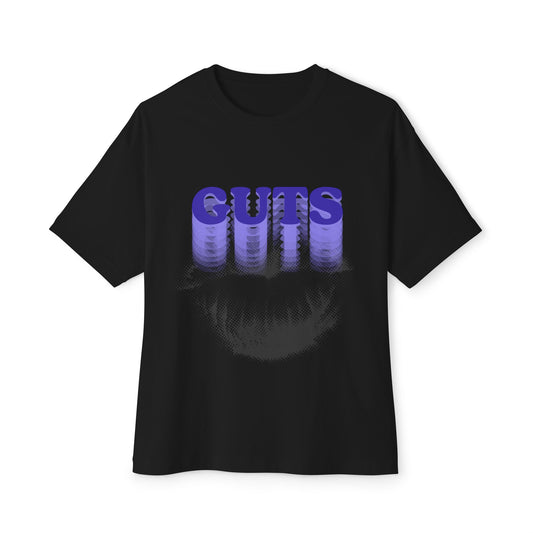 Guts Drip Effect Halftone-Oversized Tee