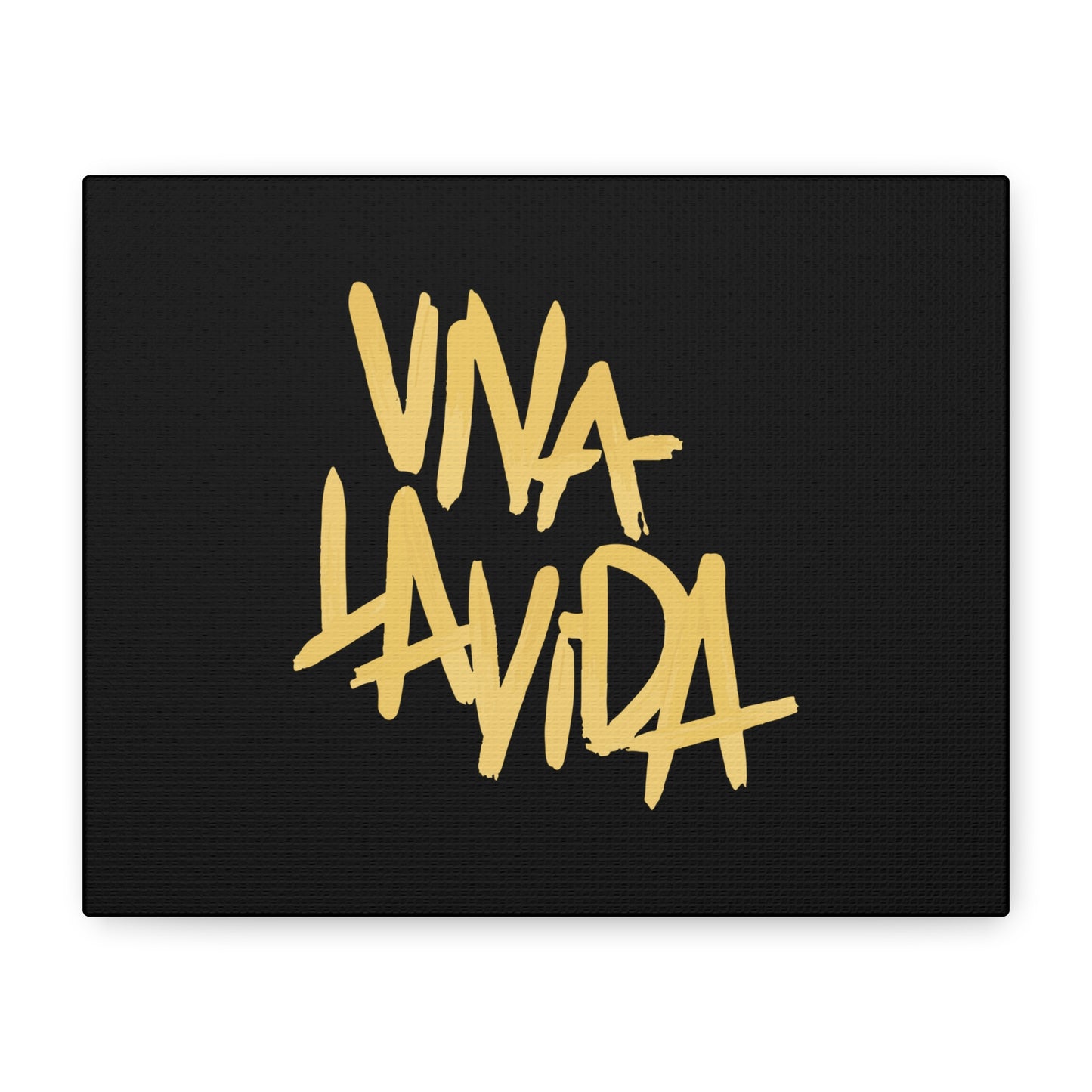 Golden Brush Script Canvas