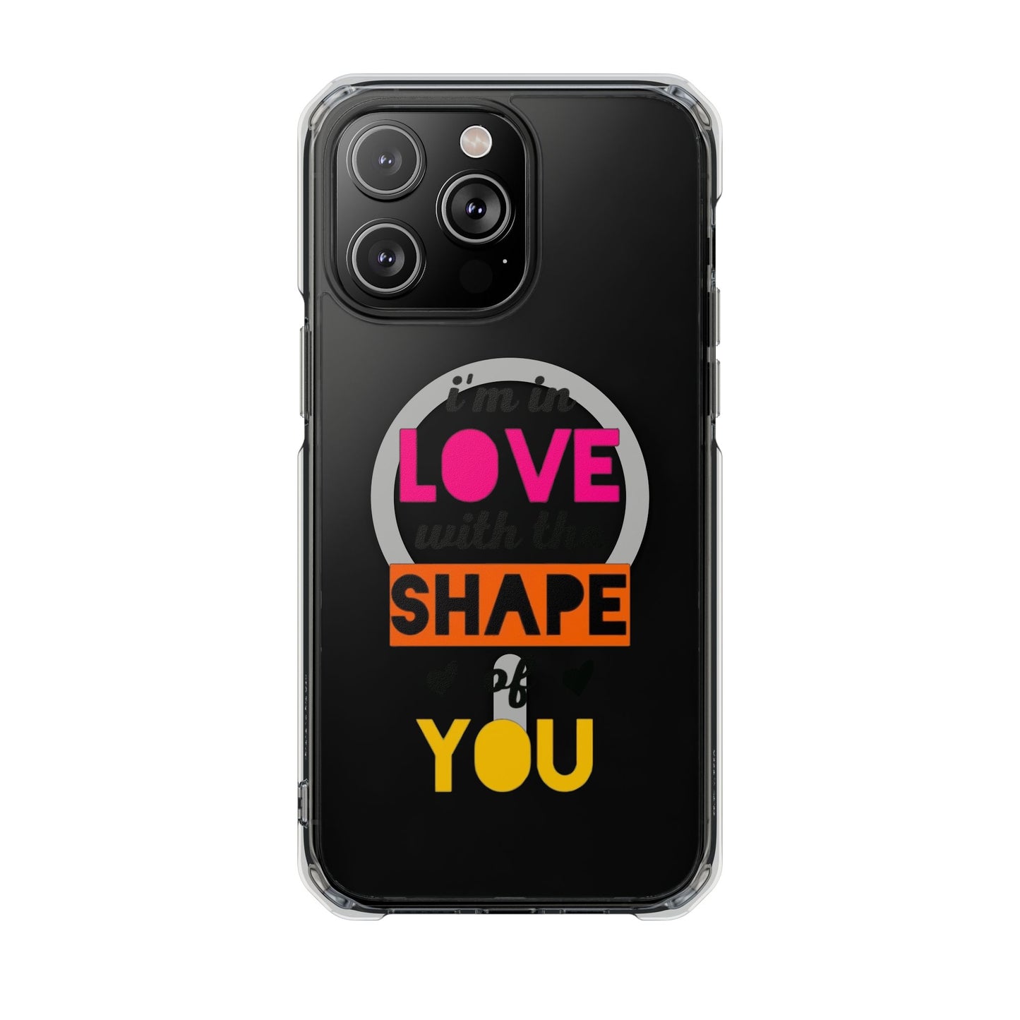 Orange Divide Symbol Magnetic Clear Impact Case