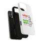 White Paw Print Tough Magnetic case
