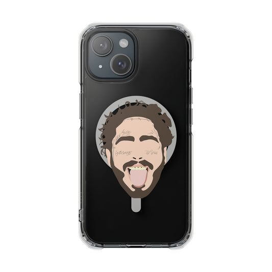 Minimalist Tongue Out Cartoon Face Magnetic Impact Case