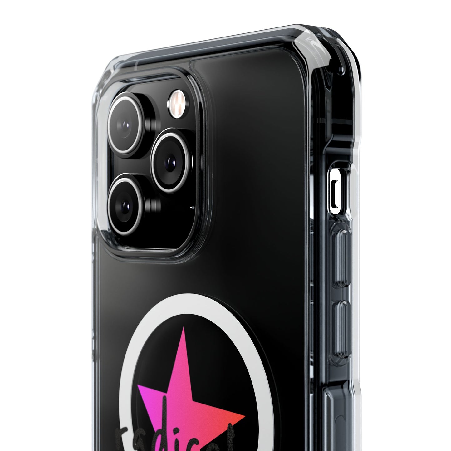 Flame Script Statement Magnetic Clear Impact case