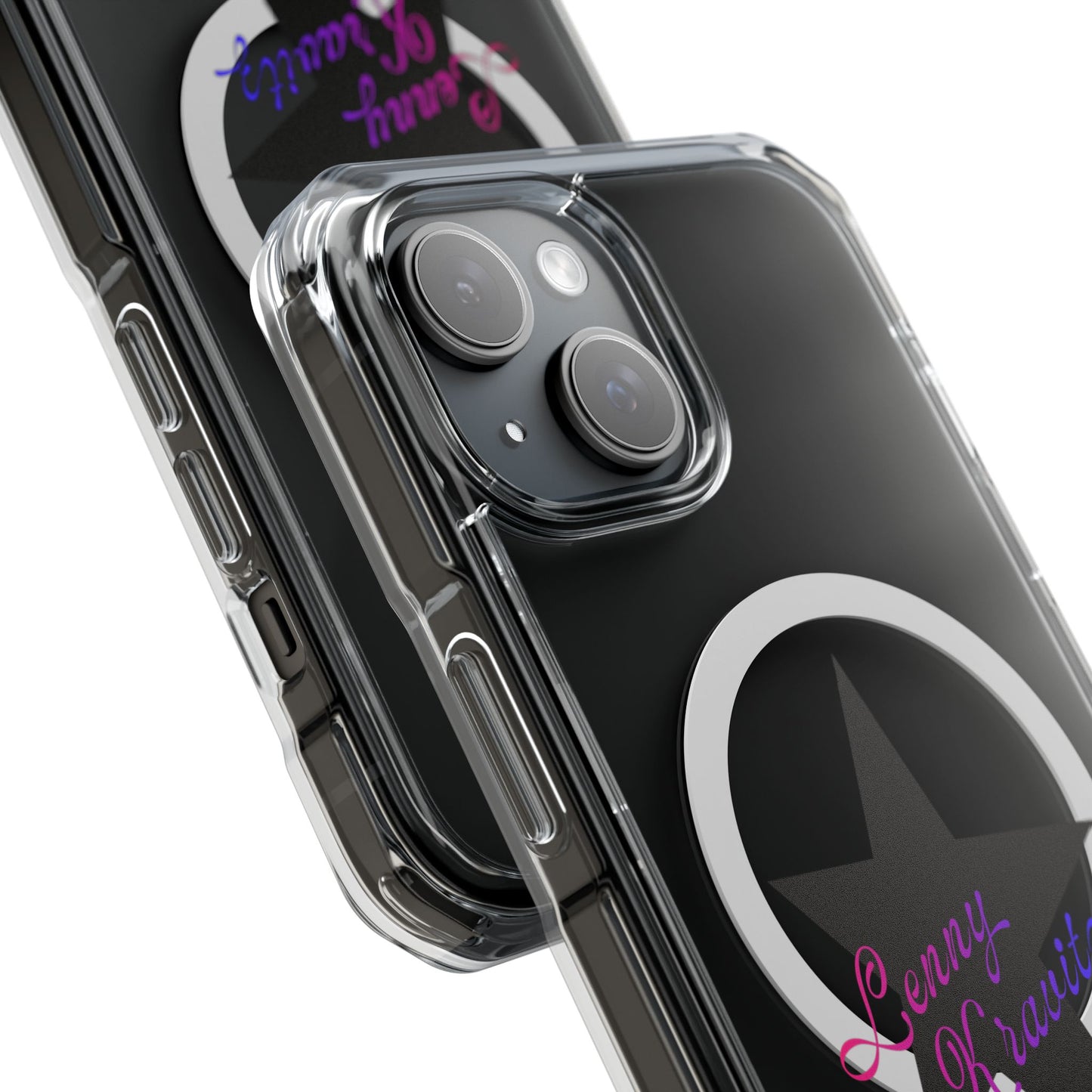 Retro Groove Script Magnetic clear Impact case