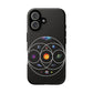Premium Tough Case for iPhone 12 to 16 Pro Max Showcasing Coldplay’s Illustration Concept