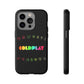 Premium Tough Case for iPhone 12 to 16 Pro Max Showcasing Coldplay’s Signage
